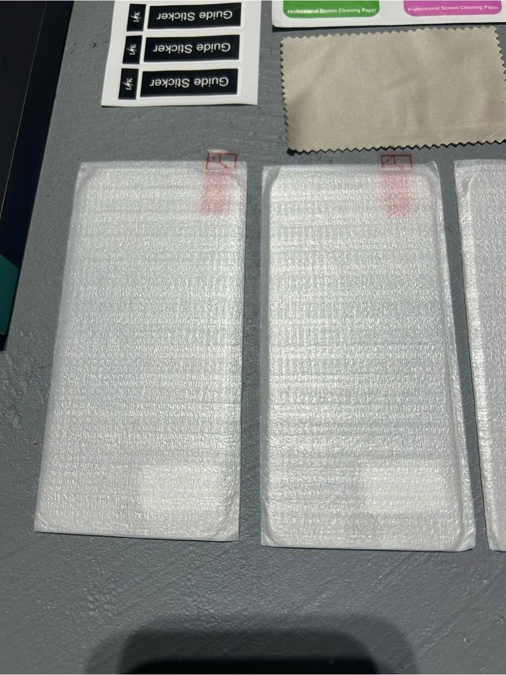 3 Pack - Glass Screen Protector for iPhone SE with Installation Kit